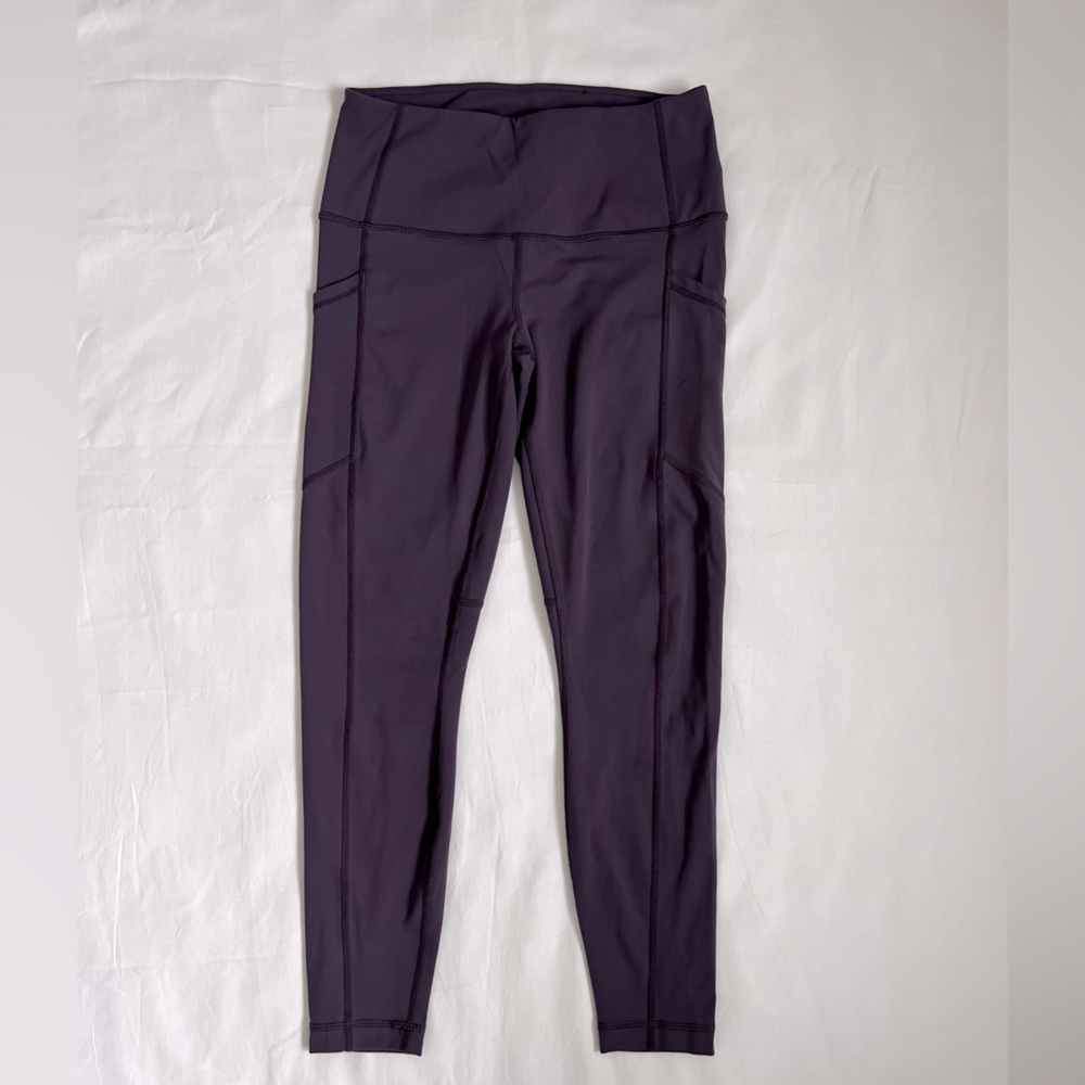 YOGALICIUOS LUX ATHLETIC WORKOUT PURPLE WOMEN’S LEGGING PANTS SIZE SMALL